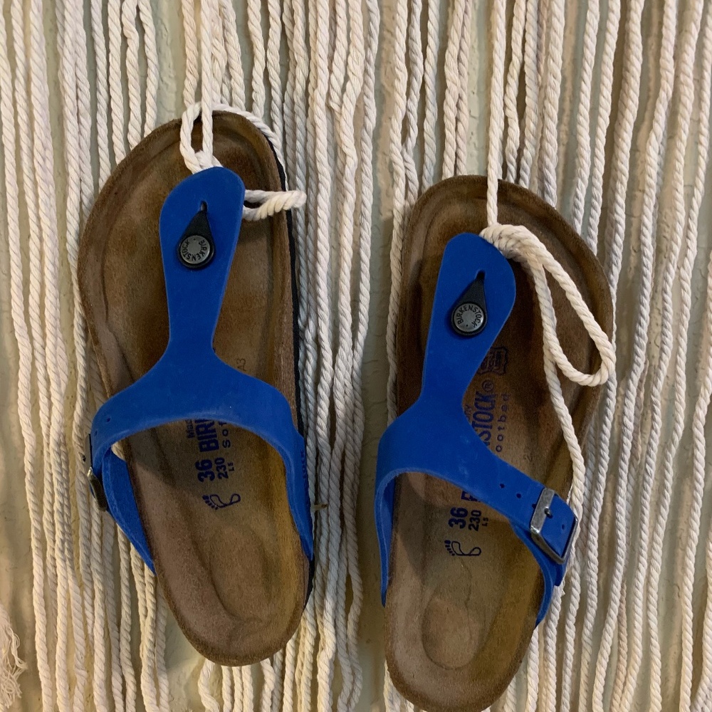 Birkenstock Royal Blue Slides